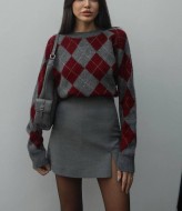 В'язаний светер  ромб AMU-4606A499