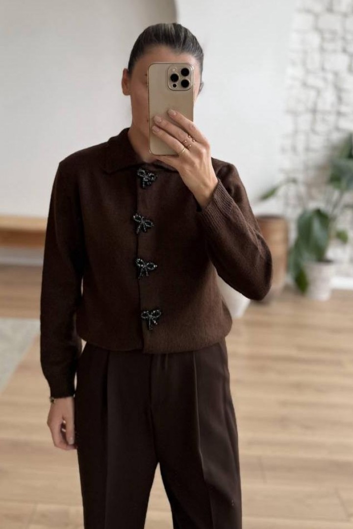 Кардиган жіночий   з гудзиками  AMU-4575A670