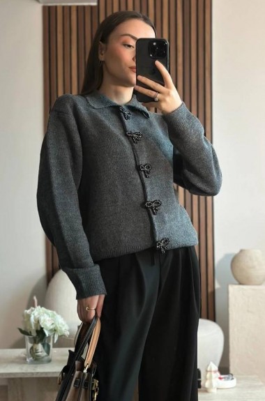 Кофта кардиган на пуговицах AMU-4575A670