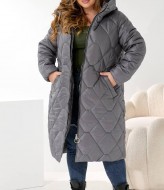 Зимняя удлиненная куртка женская AO-2533A1100