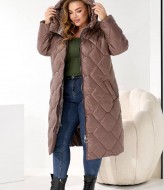 Зимняя удлиненная куртка женская AO-2533A1100