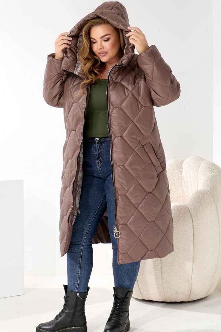 Зимняя удлиненная куртка женская AO-2533A1100