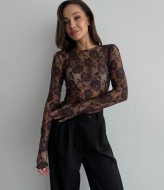 Гипюровый лонгслив COB-888A299