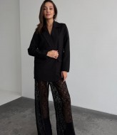 Гіпюрові широкі  штани  COB-884A449 