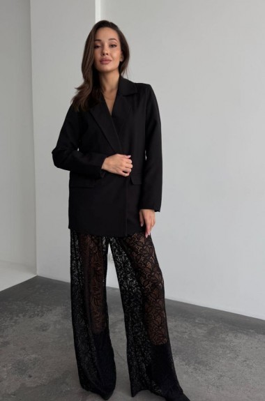 Гіпюрові широкі  штани  COB-884A449 