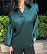 Блуза шелковая без пуговиц  SPL-7097A400