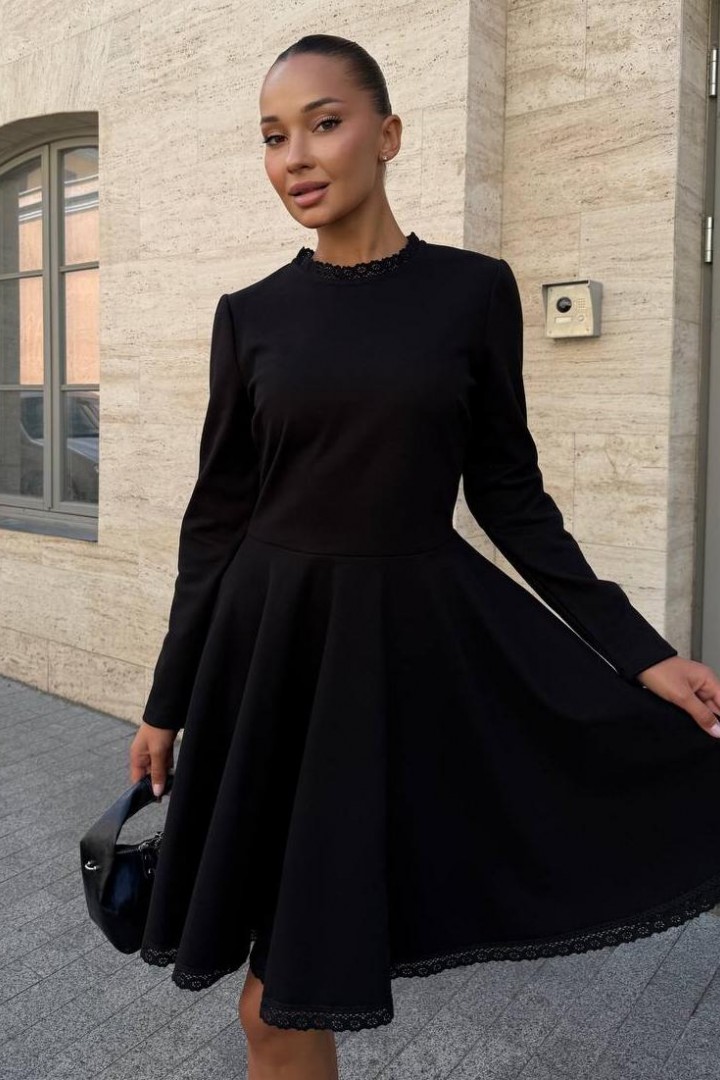 Платье  с кружевом  SPL-7083A650