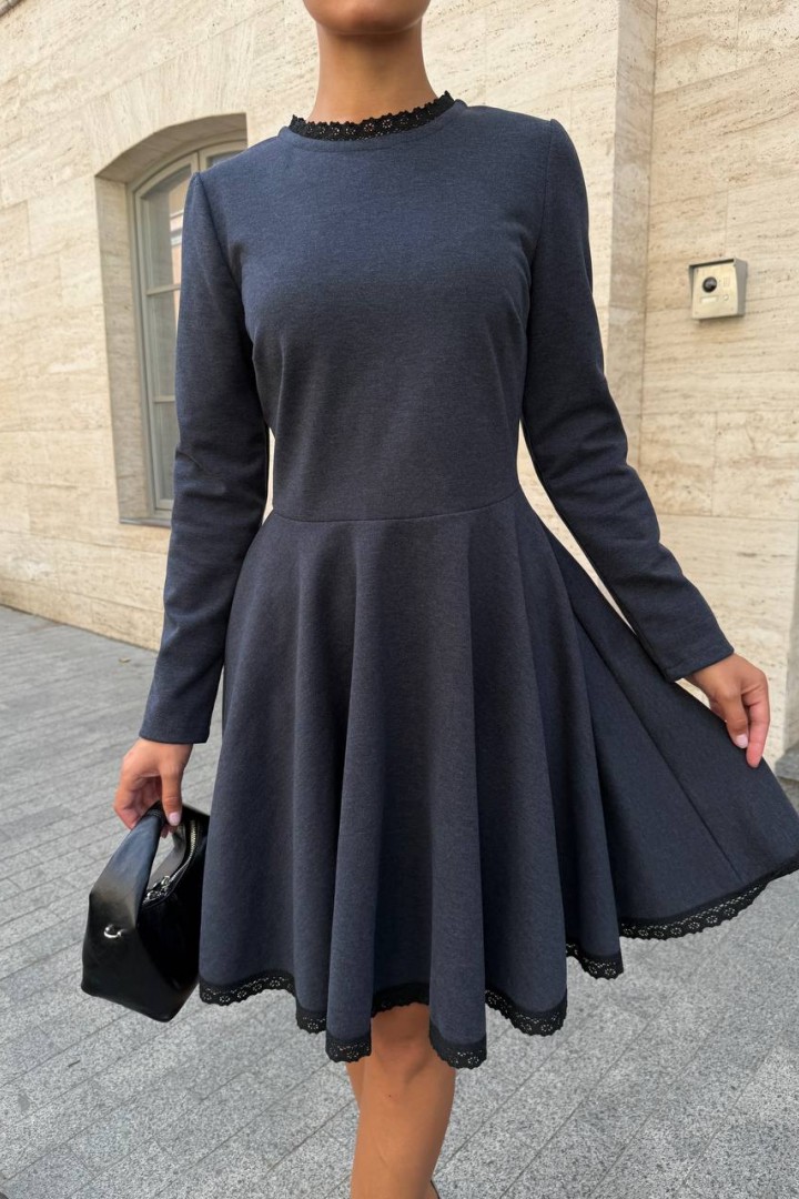 Платье  с кружевом  SPL-7083A650