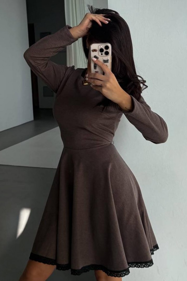 Платье  с кружевом  SPL-7083A650