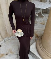 Длинное платье со зборкой   SPL-7094A450