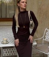 Длинное платье со зборкой   SPL-7094A450