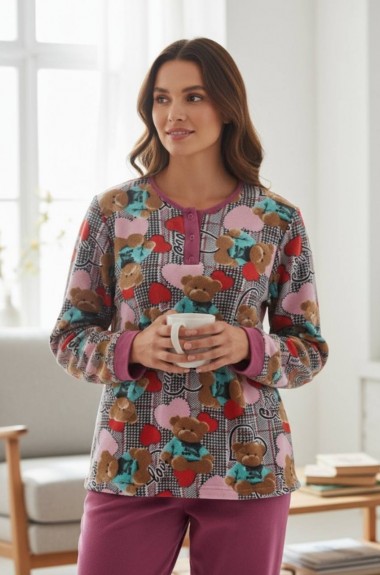 Байковая пижамка   JK-045A500