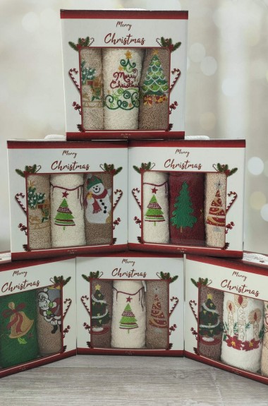 Набор новогодних полотенец   JAM-131125A4