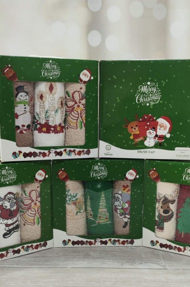 Набор новогодних полотенец   JAM-131125A4