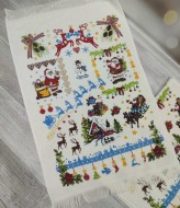 Набор полотенец с зимним орнаментом  JAM-131125.2A14