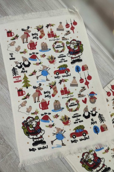 Набор полотенец новогодний  JAM-131125.2A14