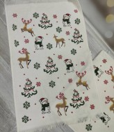 Набор полотенец с зимним орнаментом  JAM-131125.2A14