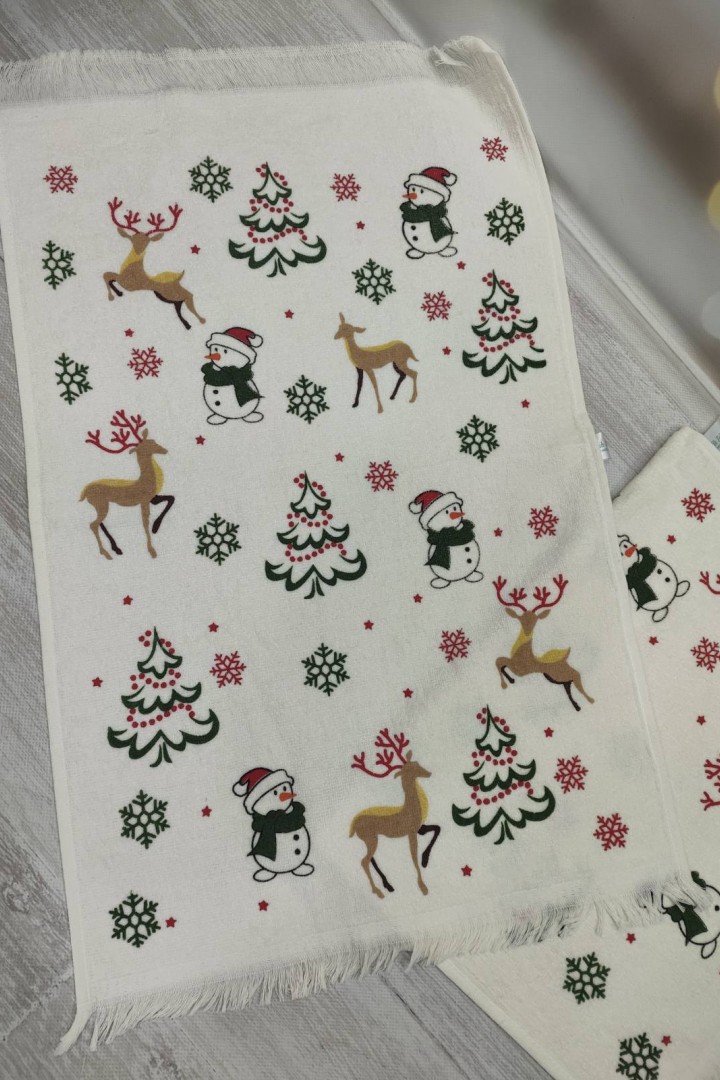 Набор полотенец с зимним орнаментом  JAM-131125.2A14