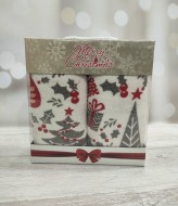 Набір  рушників  з зимовим орнаментом в коробкі JAM-131125.3A3.5