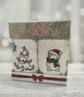 Набір  рушників  з зимовим орнаментом в коробкі JAM-131125.3A3.5