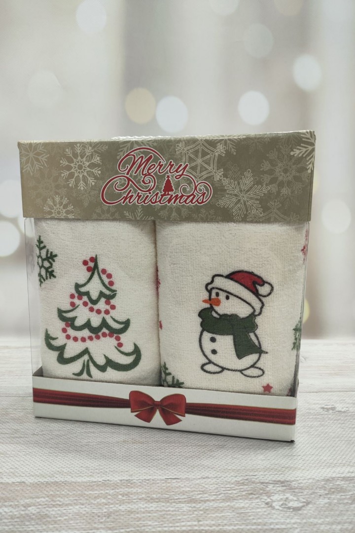 Набір  рушників  з зимовим орнаментом в коробкі JAM-131125.3A3.5