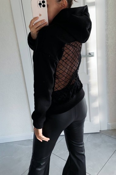 Свитшот со вставкой сетка AMU-949A380 Свитшот со вставкой сетка AMU-949A380