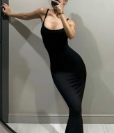 Эластичное платье макси HOU-325A350