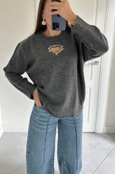 Вязаный свитер   AMU-4783A635