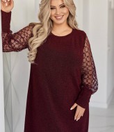 Платье  с люрексом  AO-2161A550