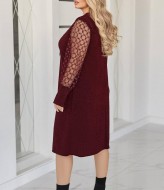 Платье  с люрексом  AO-2161A550