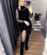 Платье с разрезом  MIL-156A380