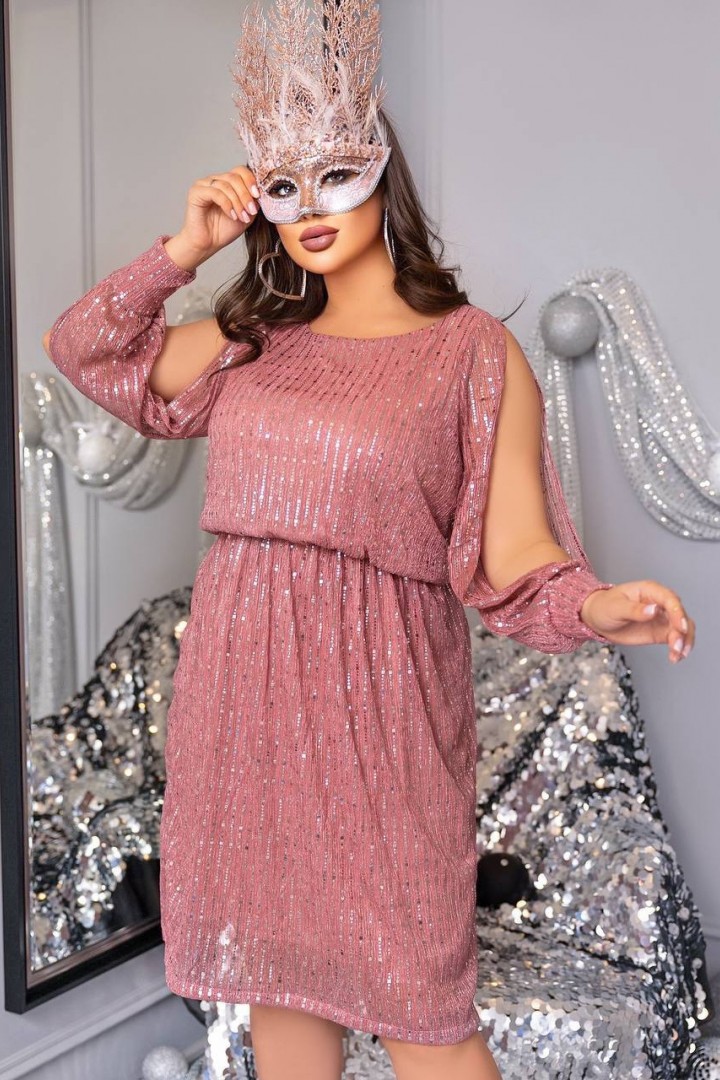 Платье с паетками  AMU-1275A399