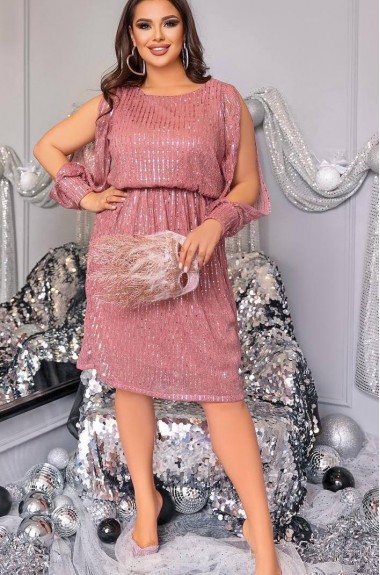 Платье с паетками  AMU-1275A399