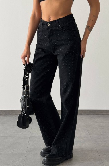 Чорні  джинси AMU-7453A999