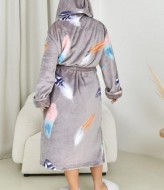 Теплый махровый женский халат ST-387A800