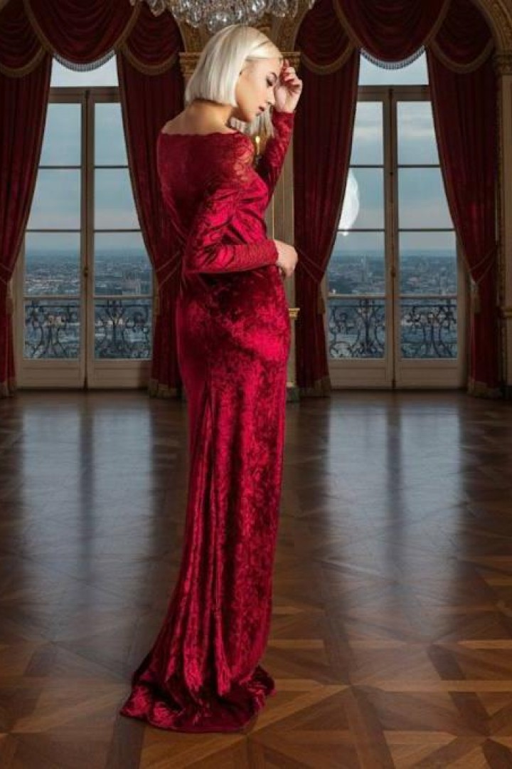 Платье в пол AM-2718A450