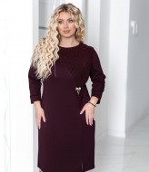 Комбинированное  платье AO-2537A650