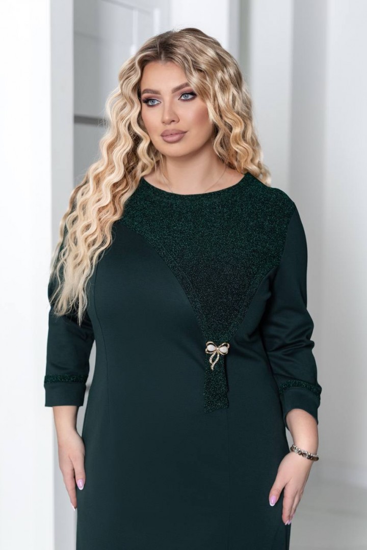 Комбинированное  платье AO-2537A650