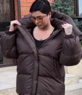 Теплая удлинённая куртка BAV-2552A1890