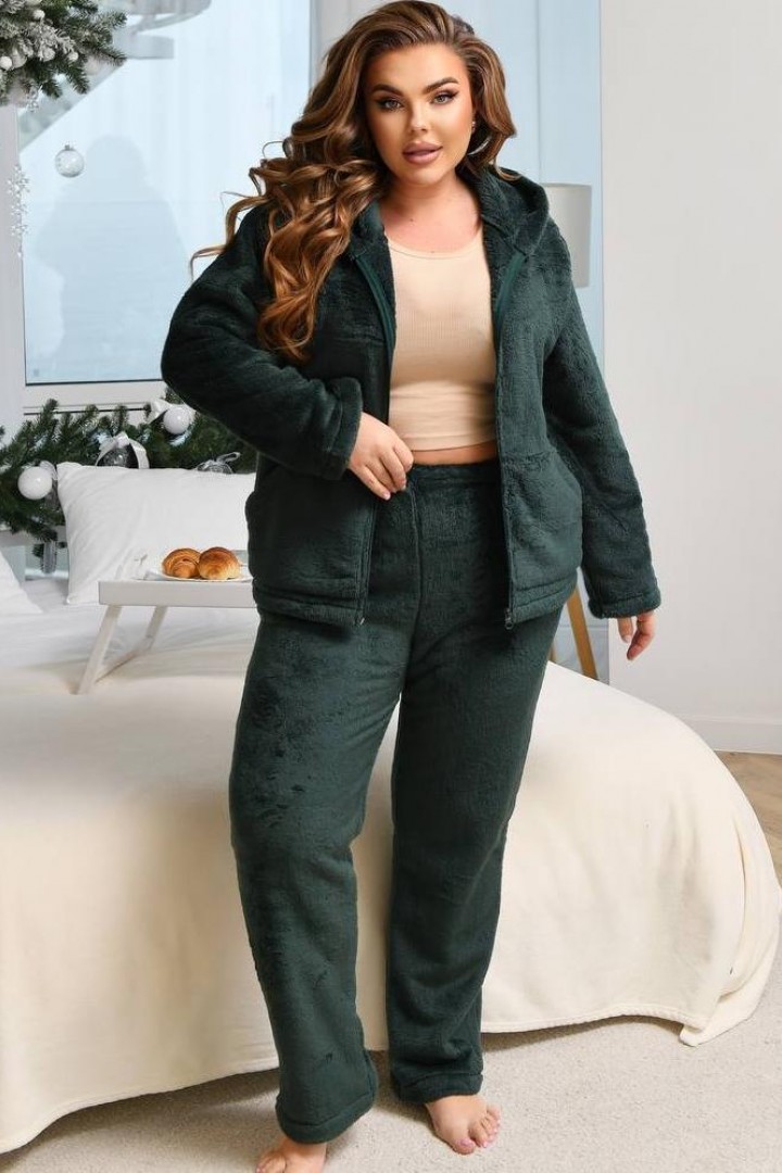 Пижама  махровая на змейке F5F-102A750