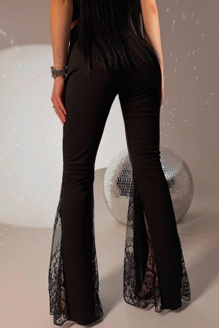 Брюки с гипюровой вставкой  FL-2129A500