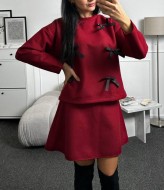 Теплый костюм с бантиками SOL-3038A600