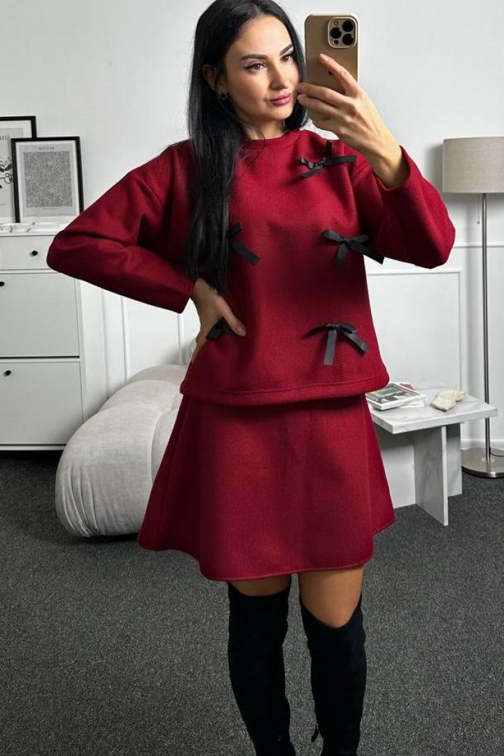 Теплый костюм с бантиками SOL-3038A600