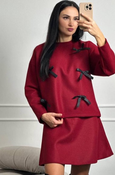 Теплый костюм с бантиками SOL-3038A600