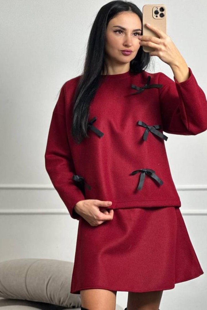 Теплый костюм с бантиками SOL-3038A600