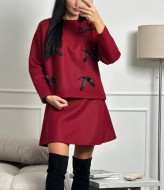 Теплый костюм с бантиками SOL-3038A600