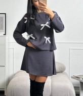 Теплый костюм с бантиками SOL-3038A600