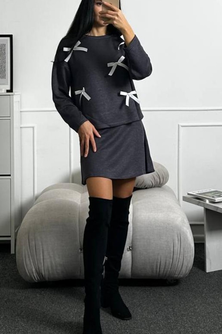 Теплый костюм с бантиками SOL-3038A600