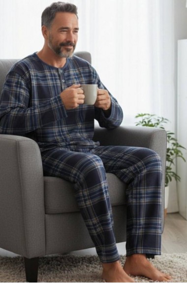 Мужская байковая пижама   JK-060A480