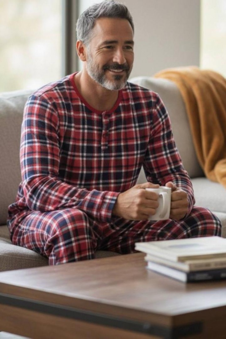 Мужская байковая пижама   JK-060A480